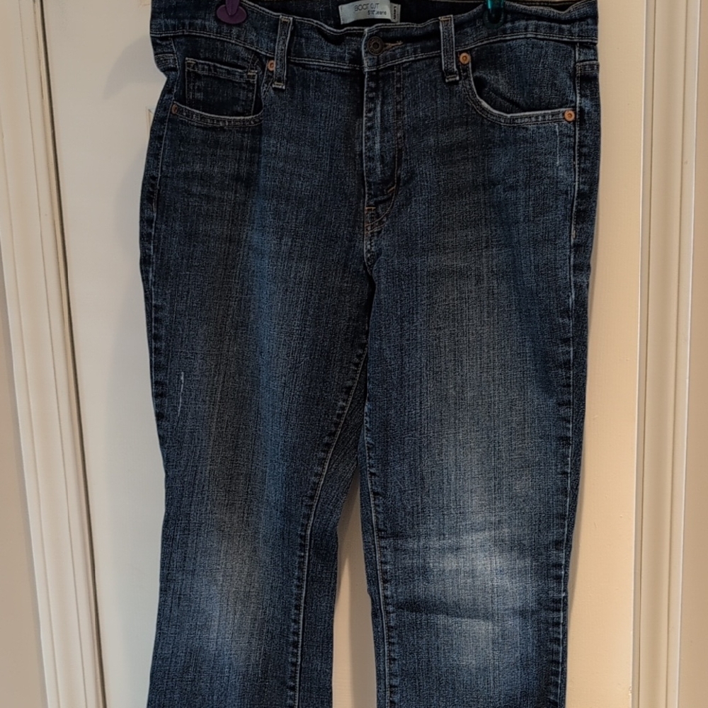 Dark Wash Levi's 515 Denim Jeans.  Bootcut.